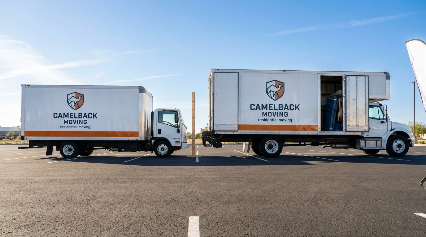 Moving truck size capacity guide in Matador